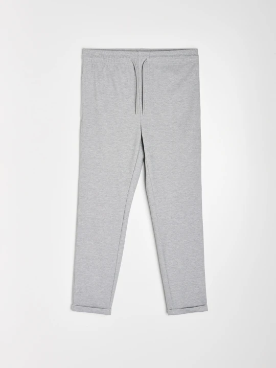 Zdjęcie produktu Sinsay - Spodnie jogger slim fit z domieszką wiskozy - szary