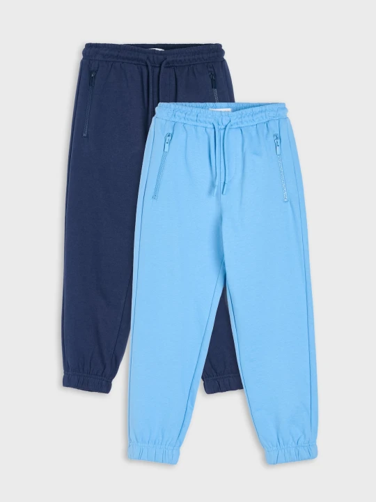 Zdjęcie produktu Sinsay - Spodnie jogger z bawełną 2 pack - wielobarwny