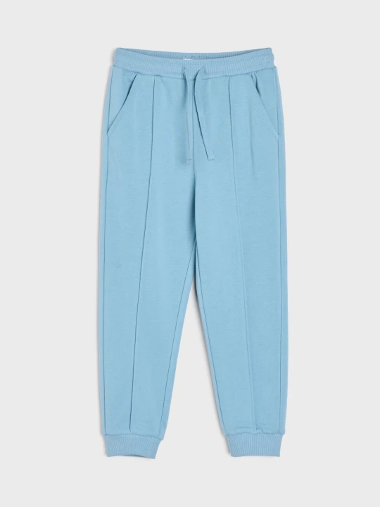 Zdjęcie produktu Sinsay - Spodnie jogger z bawełną - mid blue