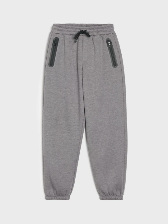 Zdjęcie produktu Sinsay - Spodnie jogger z bawełną - szary