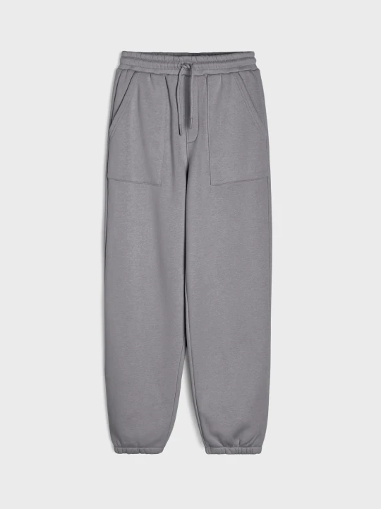 Zdjęcie produktu Sinsay - Spodnie jogger z bawełną - szary