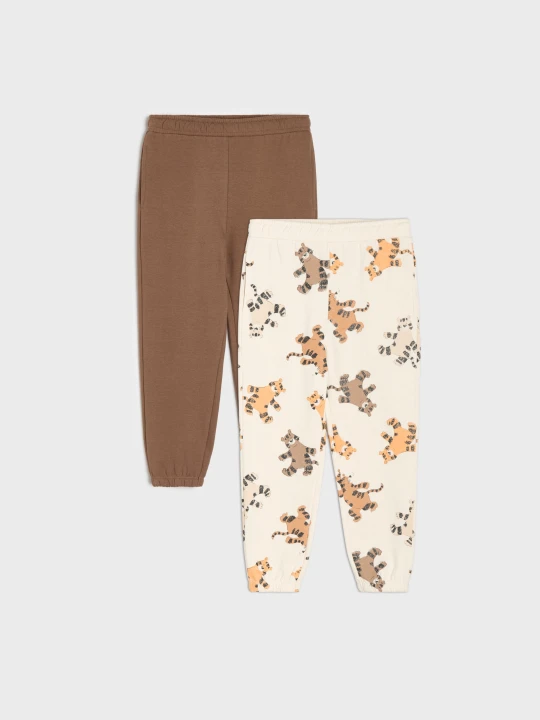 Zdjęcie produktu Sinsay - Spodnie loose fit z motywem zwierząt - wielobarwny