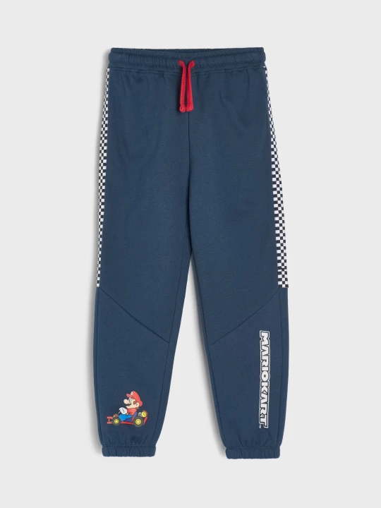 Zdjęcie produktu Sinsay - Spodnie loose Super Mario - granatowy