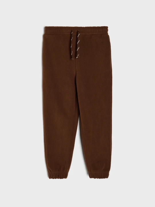 Zdjęcie produktu Sinsay - Spodnie polarowe jogger loose - brązowy