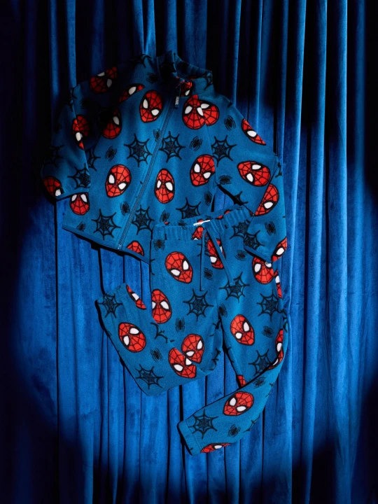 Zdjęcie produktu Sinsay - Spodnie polarowe loose Spider-Man - granatowy