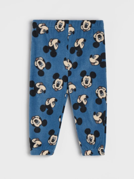 Zdjęcie produktu Sinsay - Spodnie polarowe z nadrukiem Mickey Mouse - niebieski