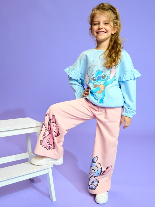 Zdjęcie produktu Sinsay - Spodnie Stitch - różowy