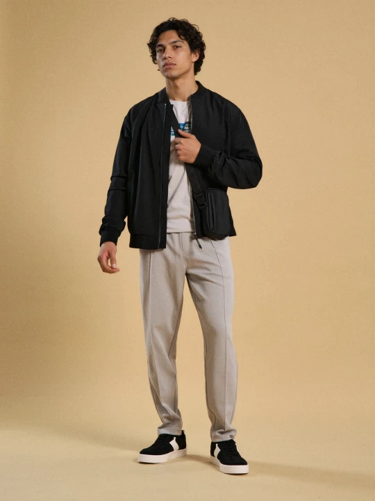 Zdjęcie produktu Sinsay - Spodnie tapered fit - szary