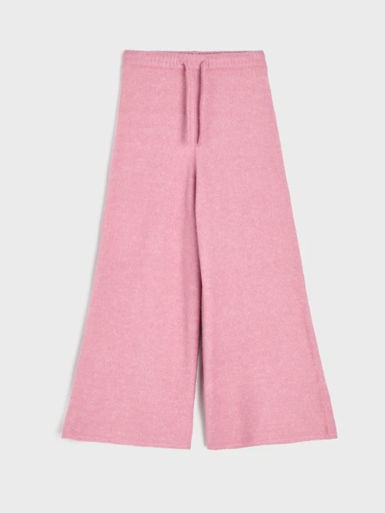 Zdjęcie produktu Sinsay - Spodnie wide leg - różowy