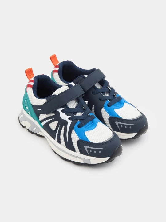 Zdjęcie produktu Sinsay - Sportowe sneakersy z siateczką zapinane na rzep - wielobarwny