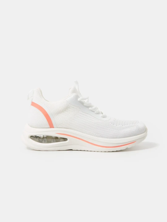 Zdjęcie produktu Sinsay - Sportowe sneakersy z siateczkową cholewką i poduszką powietrzną - biały