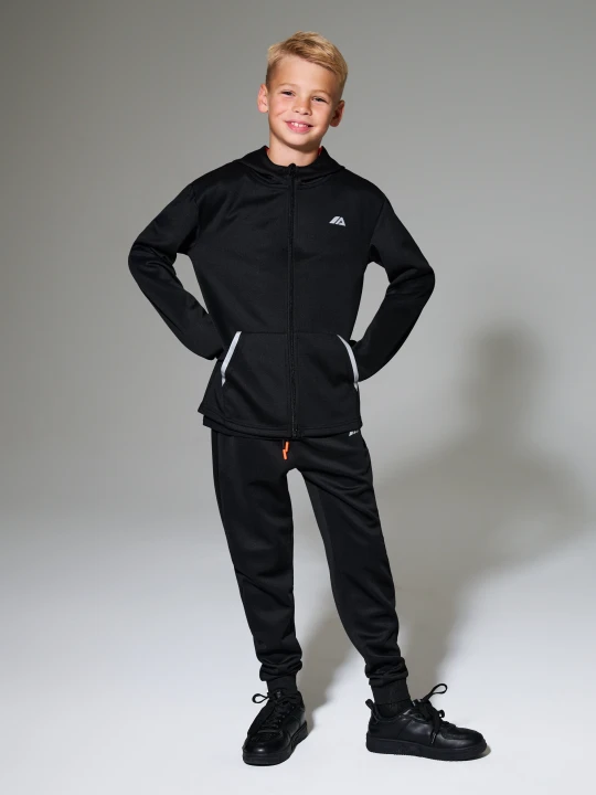Zdjęcie produktu Sinsay - Sportowe spodnie jogger z odblaskowym nadrukiem Active - czarny