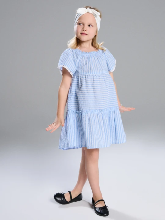 Zdjęcie produktu Sinsay - Sukienka babydoll w paski - wielobarwny