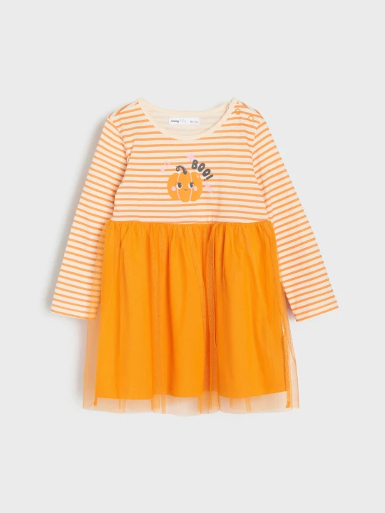 Zdjęcie produktu Sinsay - Sukienka babydoll z motywem halloweenowym - biały