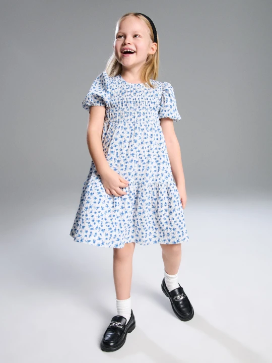 Zdjęcie produktu Sinsay - Sukienka babydoll ze wzorem - wielobarwny