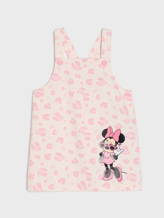 Zdjęcie produktu Sinsay - Sukienka ogrodniczka z nadrukiem Minnie Mouse - kremowy