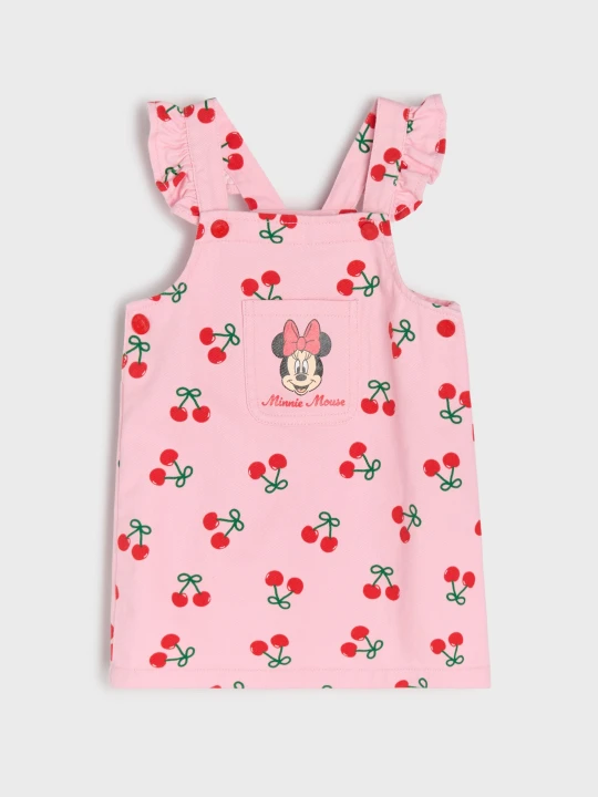 Zdjęcie produktu Sinsay - Sukienka ogrodniczka z nadrukiem Minnie Mouse - pomarańczowy
