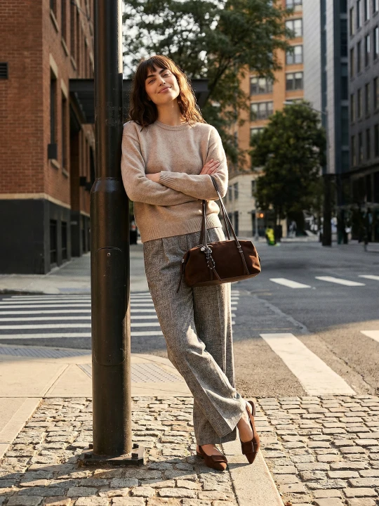 Zdjęcie produktu Sinsay - Sweter melanżowy z długim rękawem - beżowy