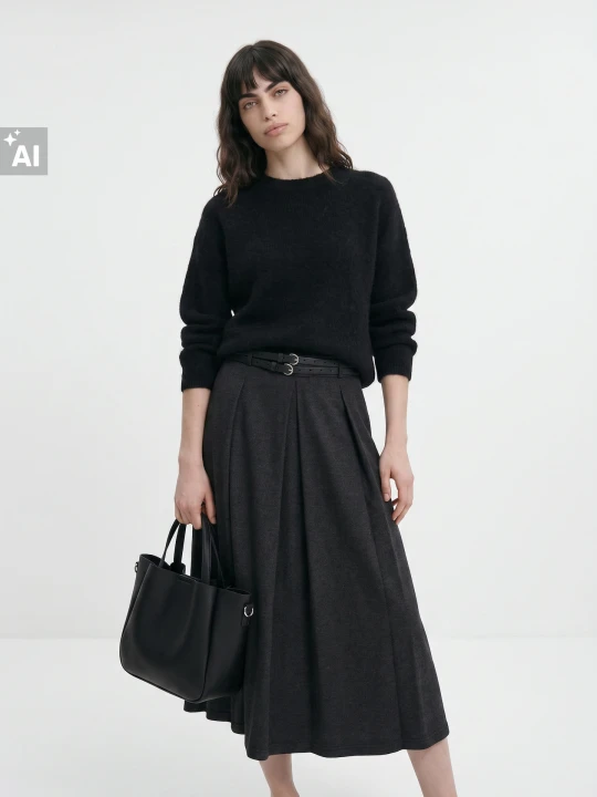 Zdjęcie produktu Sinsay - Sweter oversize z wełną - czarny