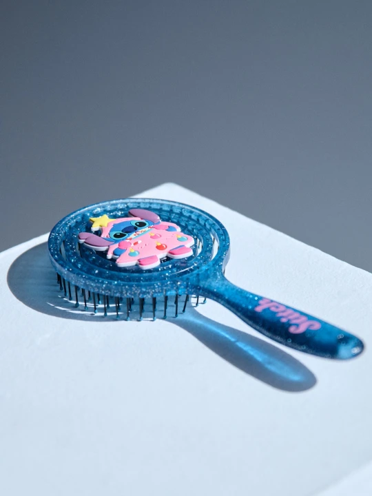 Zdjęcie produktu Sinsay - Szczotka do włosów z gumową aplikacją Stitch - niebieski