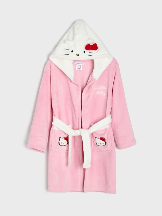 Zdjęcie produktu Sinsay - Szlafrok z uszami Hello Kitty - różowy