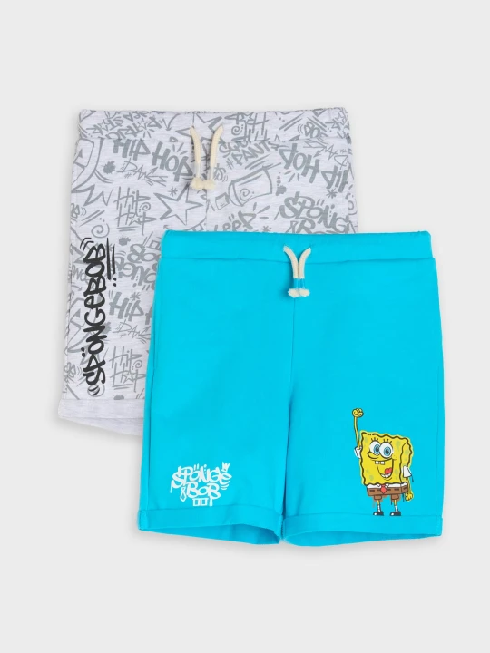 Zdjęcie produktu Sinsay - Szorty 2 pack SpongeBob - wielobarwny