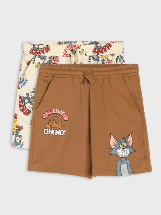 Zdjęcie produktu Sinsay - Szorty 2 pack Tom and Jerry - wielobarwny
