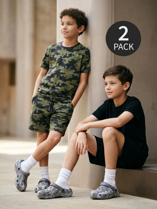 Zdjęcie produktu Sinsay - Szorty dresowe 2 pack - wielobarwny