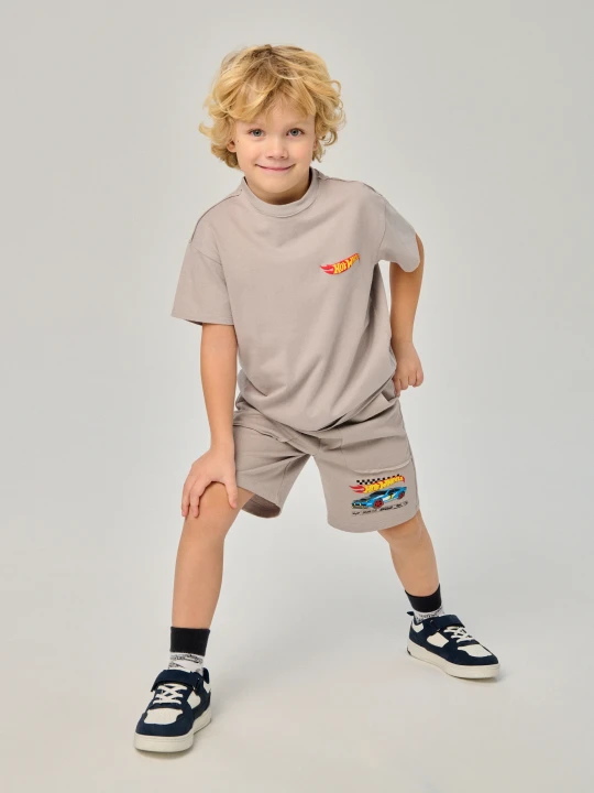 Zdjęcie produktu Sinsay - Szorty dzianinowe z nadrukiem Hot Wheels - szary
