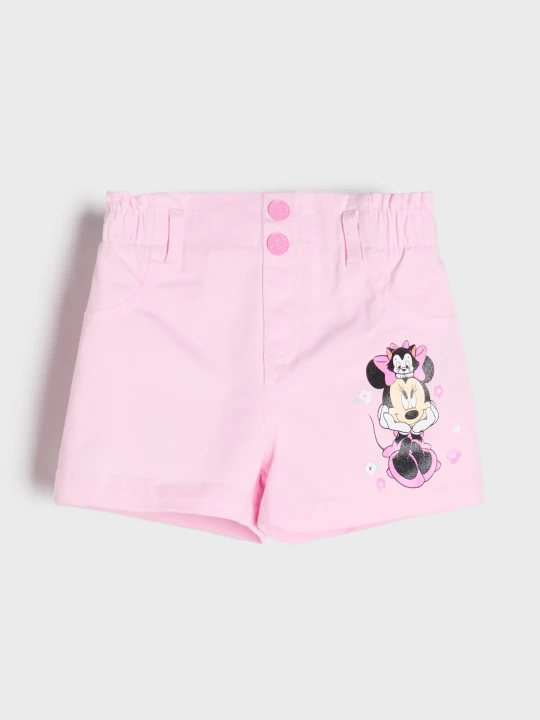Zdjęcie produktu Sinsay - Szorty jeansowe Mickey Mouse - różowy