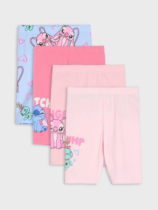 Zdjęcie produktu Sinsay - Szorty kolarki 4 pack Lilo & Stitch - wielobarwny