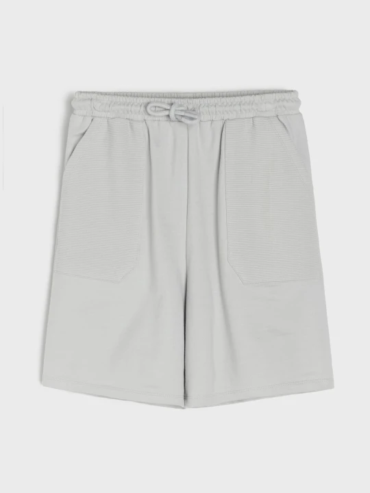 Zdjęcie produktu Sinsay - Szorty loose fit - szary