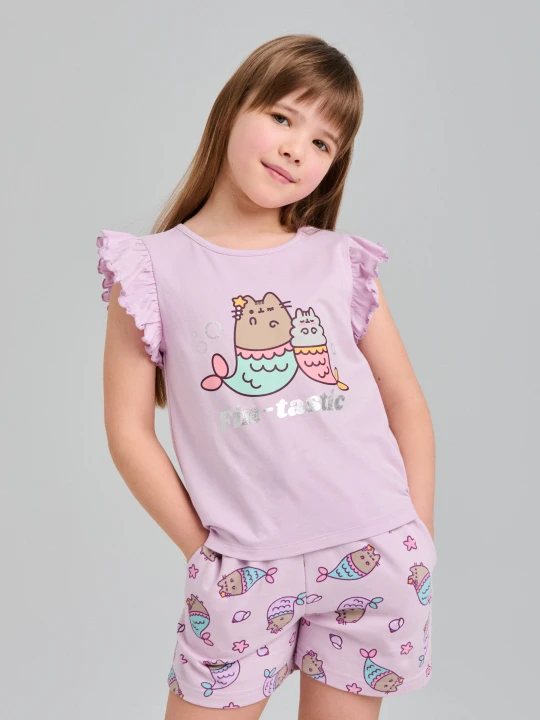 Zdjęcie produktu Sinsay - Szorty Pusheen the Cat - fioletowy