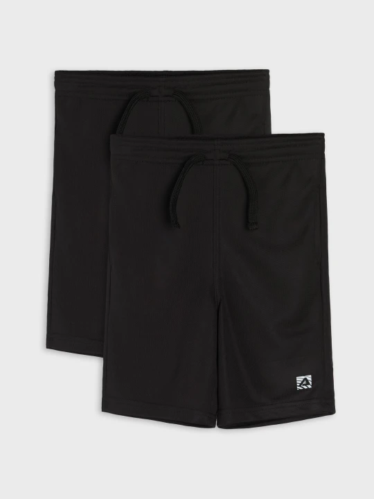 Zdjęcie produktu Sinsay - Szorty sportowe z odblaskowym nadrukiem Active 2 pack - czarny