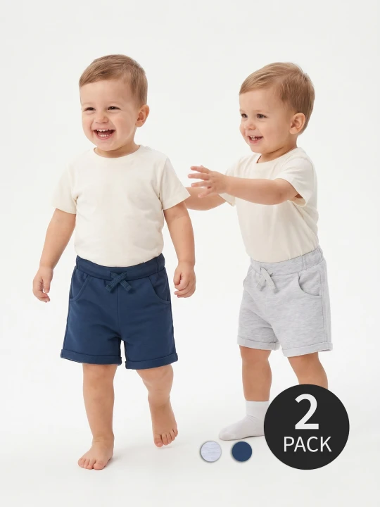 Zdjęcie produktu Sinsay - Szorty w stylu basic 2 pack - szary