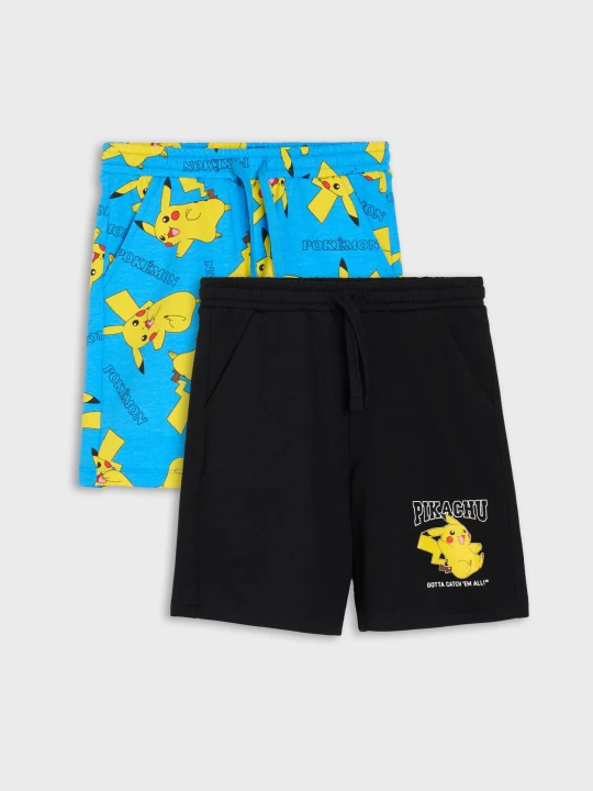 Zdjęcie produktu Sinsay - Szorty z bawełną 2 pack Pokémon - wielobarwny
