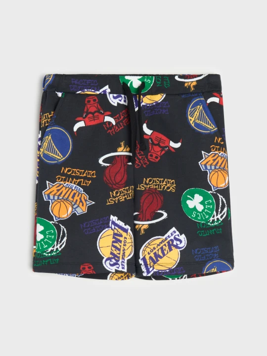 Zdjęcie produktu Sinsay - Szorty z bawełną NBA - czarny