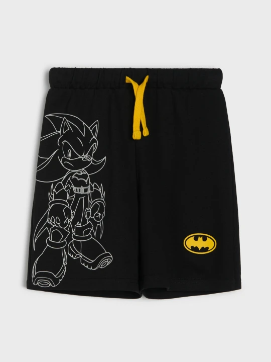 Zdjęcie produktu Sinsay - Szorty z bawełną Sonic x DC - czarny