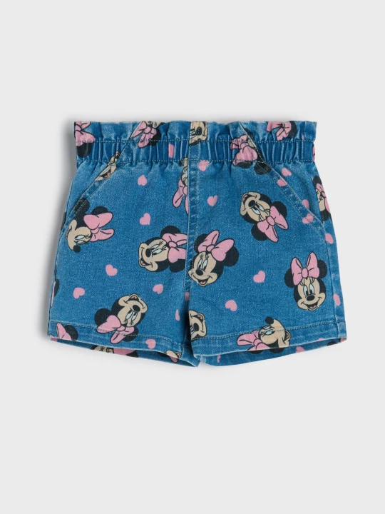 Zdjęcie produktu Sinsay - Szorty ze wzorkiem Minnie Mouse - niebieski