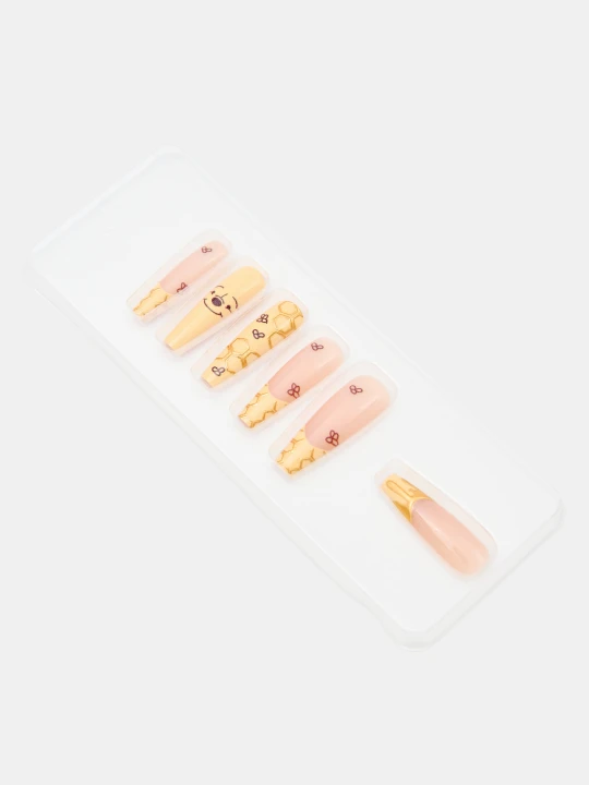 Zdjęcie produktu Sinsay - Sztuczne paznokcie ballerina 24 pack Winnie the Pooh - żółty