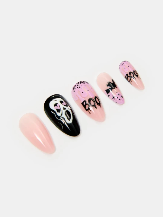 Zdjęcie produktu Sinsay - Sztuczne paznokcie z motywem Halloween 24 pack - fioletowy