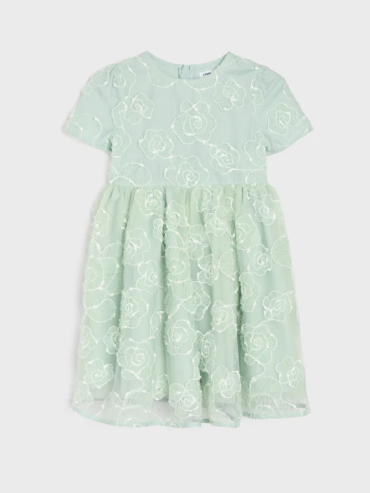 Zdjęcie produktu Sinsay - Tiulowa sukienka babydoll - zielony