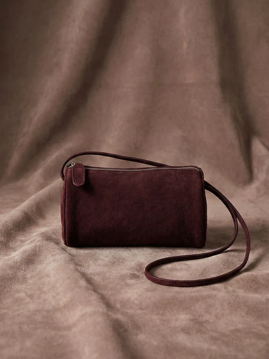 Zdjęcie produktu Sinsay - Torebka typu barrel bag z imitacji zamszu - czerwony