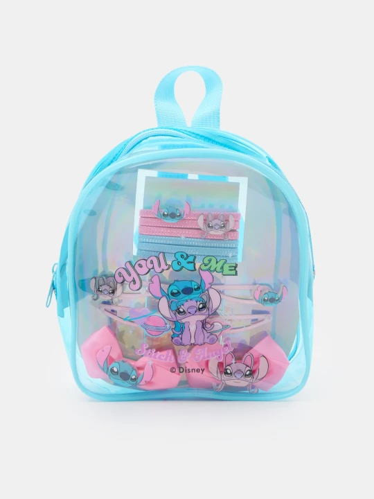 Zdjęcie produktu Sinsay - Zestaw akcesoriów do włosów w plecaku Stitch 12 pack - wielobarwny