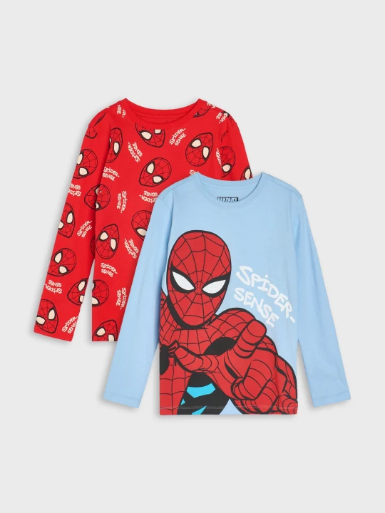 Zdjęcie produktu Sinsay - Zestaw koszulek z długim rękawem Spider-Man 2 pack - wielobarwny