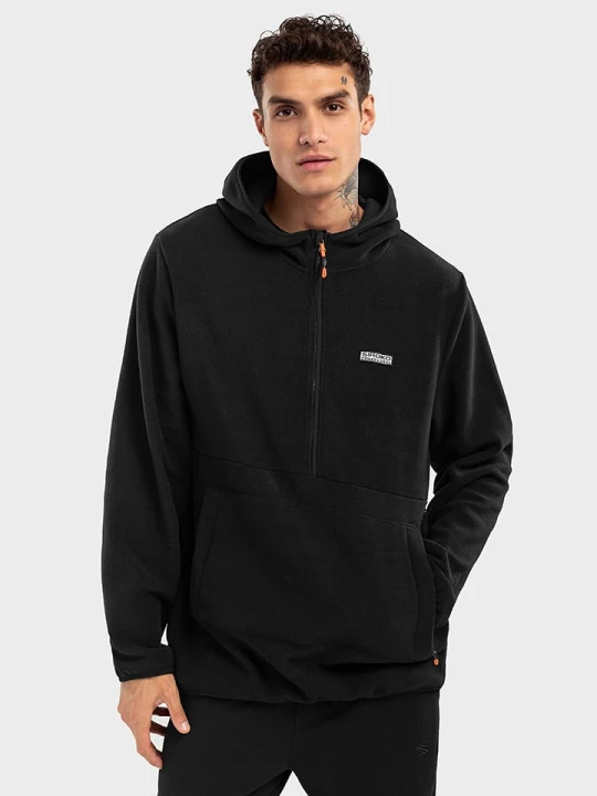 Zdjęcie produktu Siroko Bluza polarowa "Avoriaz" w kolorze czarnym rozmiar: XS