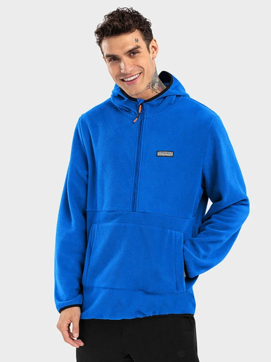 Zdjęcie produktu Siroko Bluza polarowa "Montreux" w kolorze niebieskim rozmiar: XXL