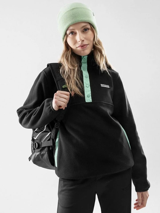 Zdjęcie produktu Siroko Bluza polarowa "Stowe-W" w kolorze czarno-miętowym rozmiar: XL