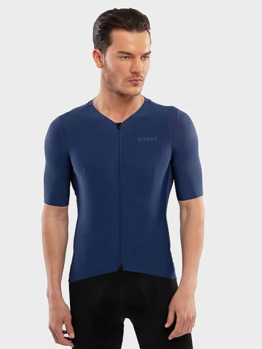 Zdjęcie produktu Siroko Koszulka kolarska "SRX PRO Tirreno" w kolorze granatowym rozmiar: XL