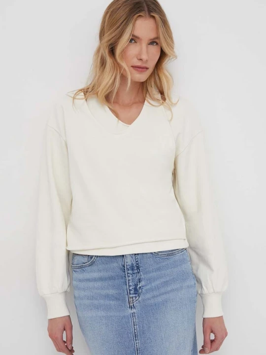 Zdjęcie produktu Sisley bluza bawełniana beżowy